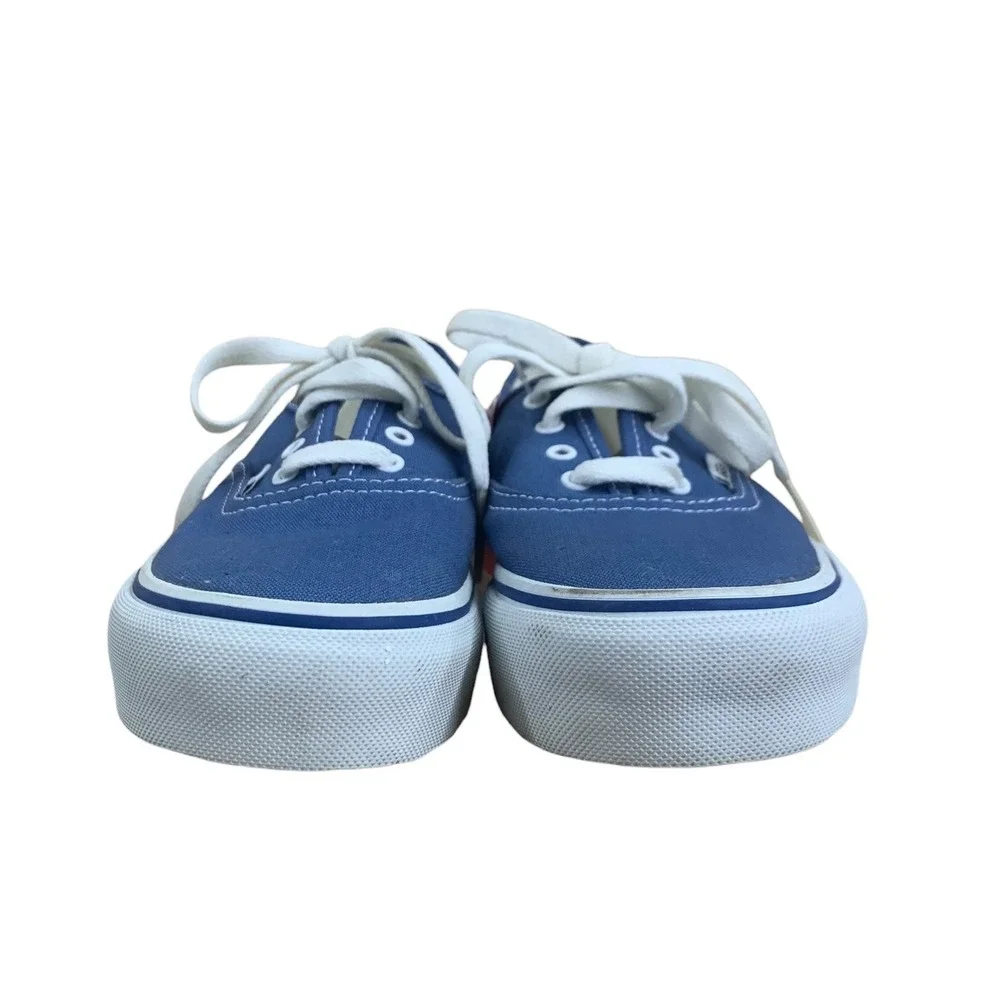 Vans Authentic Kids Classic Blue Canvas Low Top Lace Up‎ Sneakers Shoes KIDS 3.5